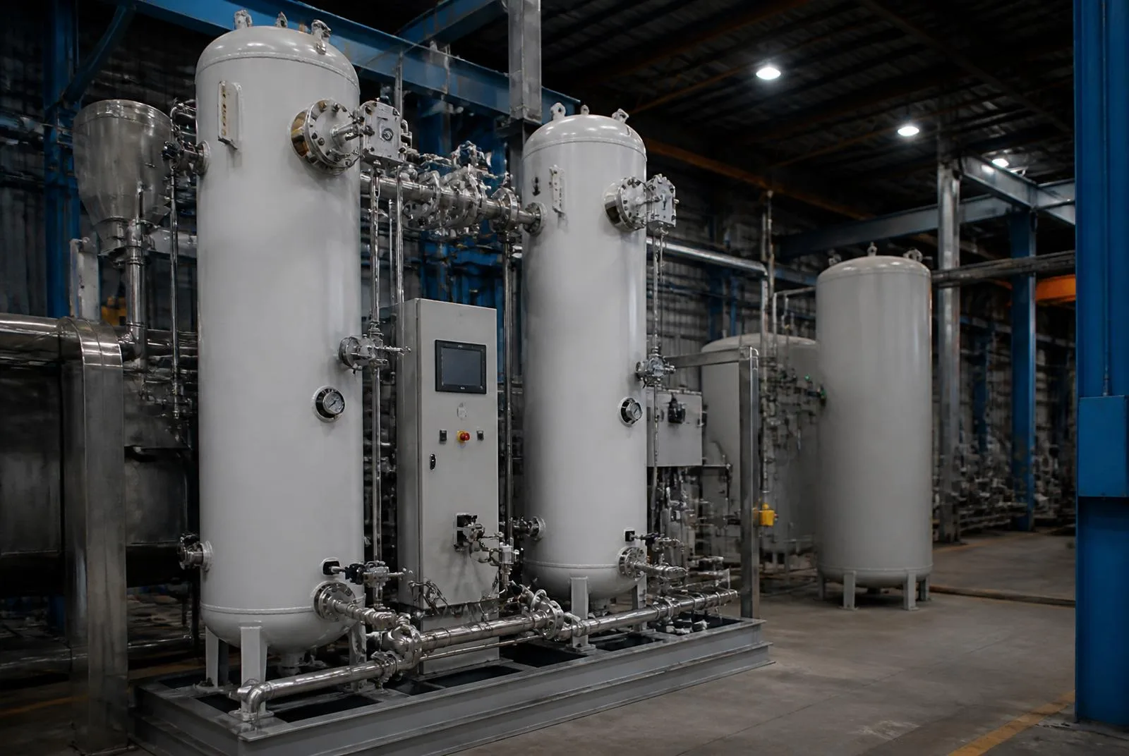 Générateur d'azote industriel installé sur site